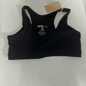 PopFlex Deep Darling Bra (Ribbed) - Dark Charcoal